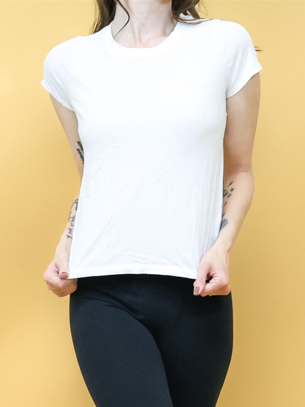 Madewell White Short Sleeve Crew Tee